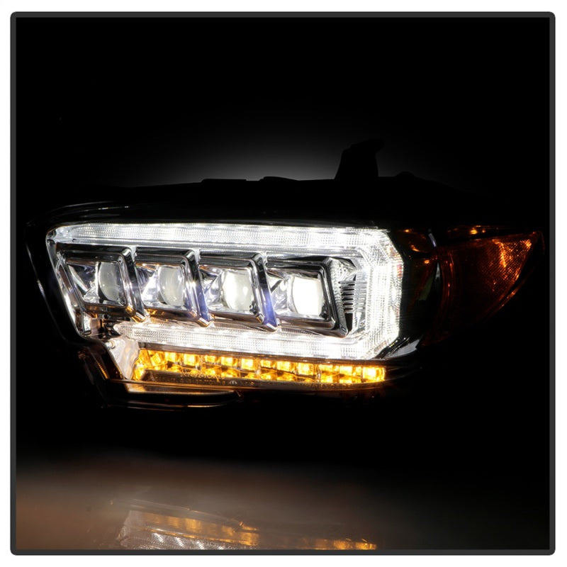 Spyder 16-20 Toyota Tacoma Halogen Model Only High-Power LED Headlights - Chrome PRO-YD-TT16HALAP-C