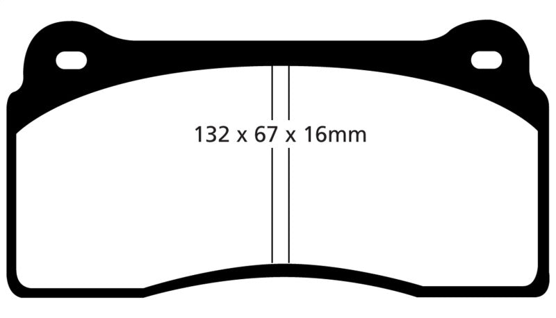 Plaquettes de frein avant EBC 99-03 Aston Martin DB7 5.9 Redstuff