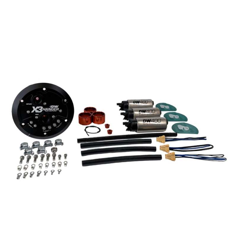 Support de pompe à carburant DeatschWerks série X3 avec pompes à carburant DW400 pour Ford F-150 Lightning 1999-04