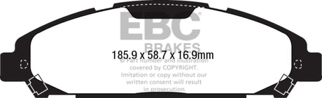 Plaquettes de frein avant EBC 2015+ Ford Mustang 2.3T Bluestuff