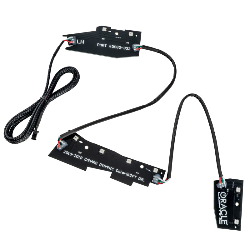 Kit de mise à niveau des phares dynamiques DRL Oracle 16-18 Chevy Camaro - ColorSHIFT - Dynamic VOIR LA GARANTIE