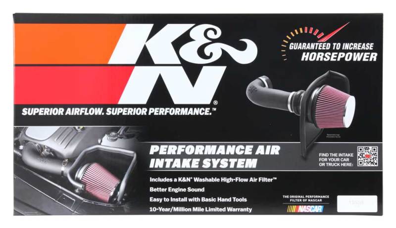 Kit d'admission d'air hautes performances K&amp;N 19-20 Jeep Cherokee L4-2.4L