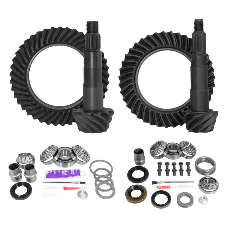 Kit de couronne et pignon d'engrenage Yukon Gear Pkg F&amp;R avec kits d'installation Toyota 8.4/7.5R Diff 4.56 Ratio