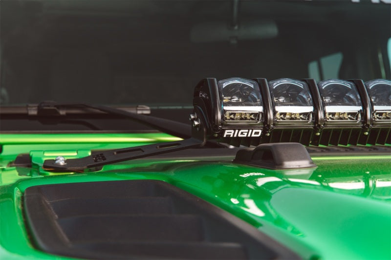 Rigid Industries 2018 Jeep JL - Kit de montage sur capot - Montage sur série Adapt 20 po