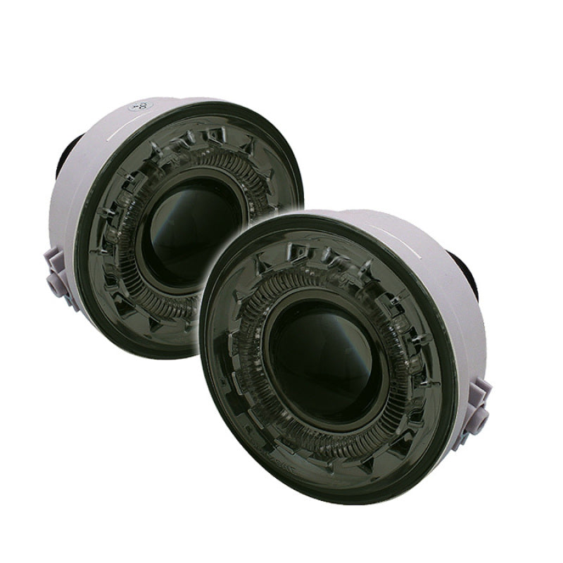 Phares antibrouillard à projecteur halo Spyder Ford F150 06-10 avec interrupteur Smke FL-P-FF15006-HL-SM