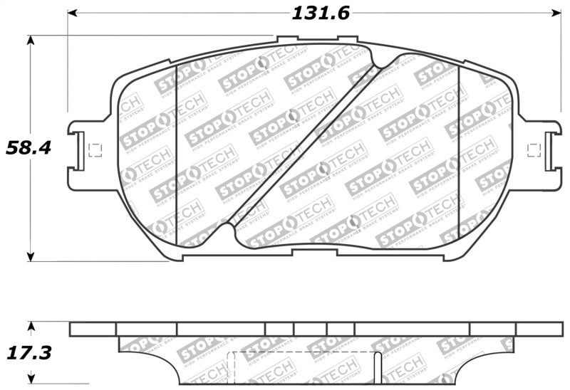 Plaquettes de frein avant StopTech Performance pour Lexus GS 06 / IS 09-10