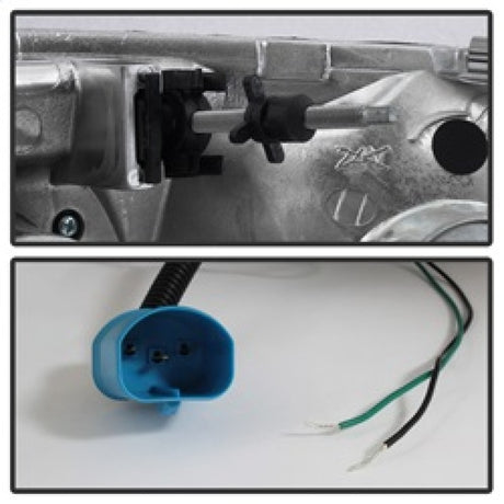 Phares de projecteur à barre lumineuse Spyder 97-03 Ford F-150 (après 6/1997) - Noir (PRO-YD-FF15097V2-LB-BK)