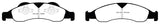 Plaquettes de frein avant EBC Yellowstuff pour Ford Expedition 5.4 2WD 07-09