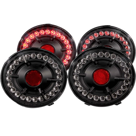 Feux arrière à LED ANZO 2005-2010 Chevrolet Corvette Noir 4 pièces