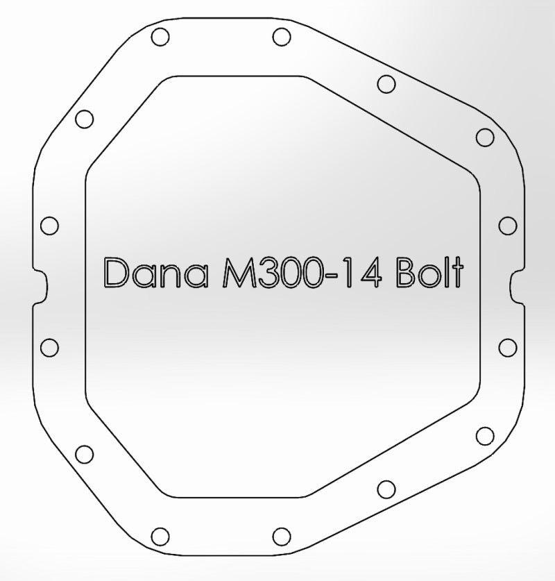 Couvercle de différentiel arrière aFe Power noir avec ailettes usinées 17 Ford F-350/F-450 6,7 L (td) Dana M300-14 (Dually)
