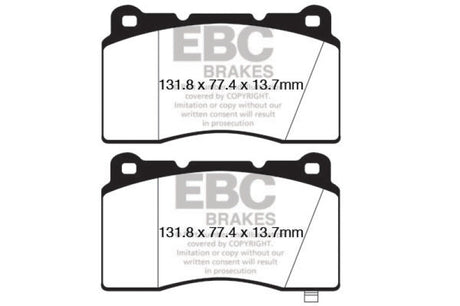Plaquettes de frein avant EBC 09+ Hyundai Genesis Coupé 2.0 Turbo (Brembo) Bluestuff