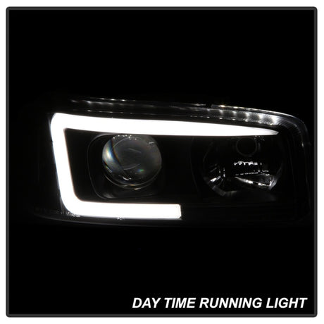 Phares de projecteur Spyder GMC Sierra 1500/2500/3500 99-06 V2 - DRL - Noir PRO-YD-CDE00V2-LB-BK
