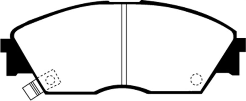 Plaquettes de frein avant Redstuff EBC 90-92 Honda Civic CRX 1.6 Si