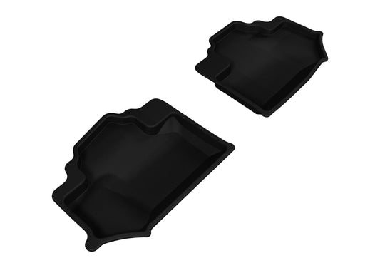 3D MAXpider 2014-2018 Jeep Wrangler JK 2-Door Kagu 2nd Row Floormats - Black