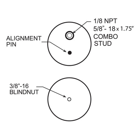 Soufflet de rechange Firestone Ride-Rite 267CZ (pour kit PN 2445) (W217606410)