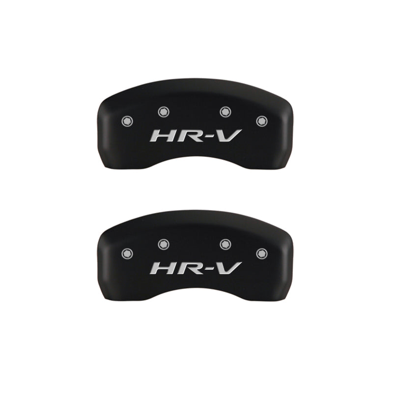 Couvre-étriers MGP 4 gravés avant Honda gravés arrière HR-V finition rouge argent ch