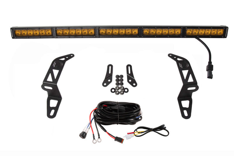 Kit de support de pare-chocs Diode Dynamics 18-21 Jeep JL Wrangler/Gladiator SS30 - Conduite ambrée (simple)
