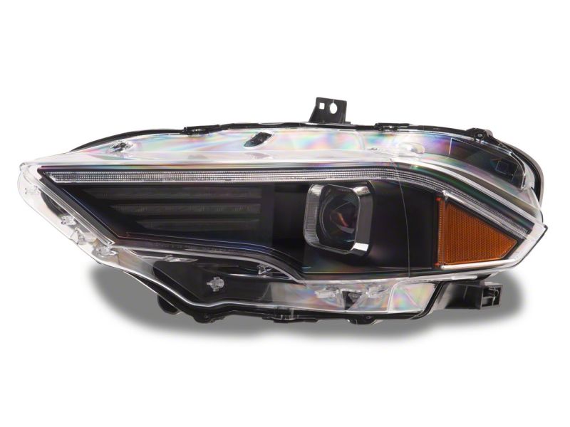 Raxiom 18-23 Ford Mustang GT EcoBoost LED Projector Headlights- Blk Housing (Clear Lens)