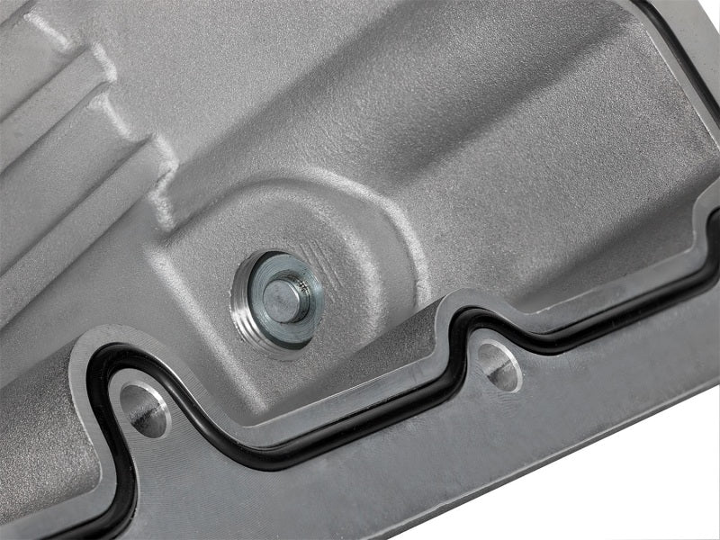 Carter d'huile moteur AFE Pro Series noir avec ailettes usinées ; Ford Powerstroke V8-6,7 L (td) 11-16