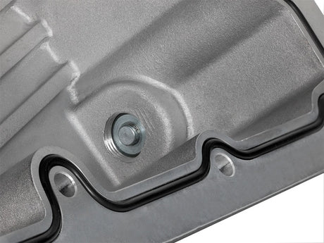 Carter d'huile moteur AFE Pro Series noir avec ailettes usinées ; Ford Powerstroke V8-6,7 L (td) 11-16