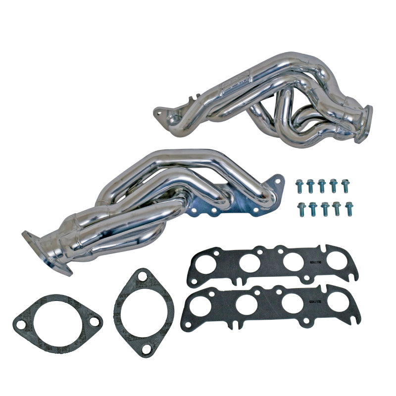 Collecteurs d'échappement BBK 11-14 Mustang GT Shorty Tuned Length - 1-5/8 Silver Ceramic