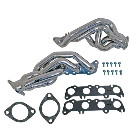Collecteurs d'échappement BBK 11-14 Mustang GT Shorty Tuned Length - 1-5/8 Silver Ceramic