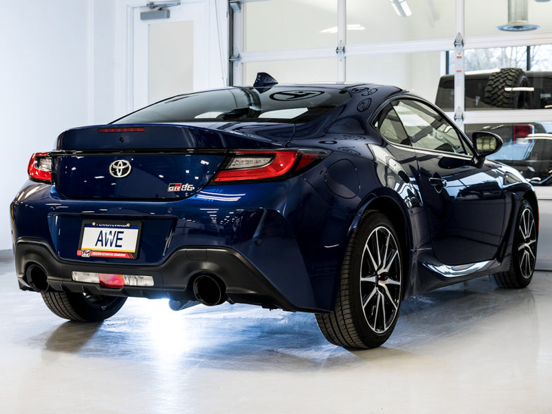 Échappement arrière AWE Subaru BRZ/Toyota GR86/Toyota 86 Touring Edition - Embouts noirs diamantés