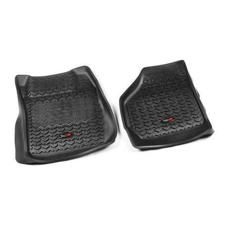 Revêtement de plancher avant Rugged Ridge noir pour Ford F-250/F-350 Super Duty standard/étendu 1999-2007