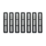 Inserts de calandre en billettes Rugged Ridge noirs pour Jeep Wrangler 97-06