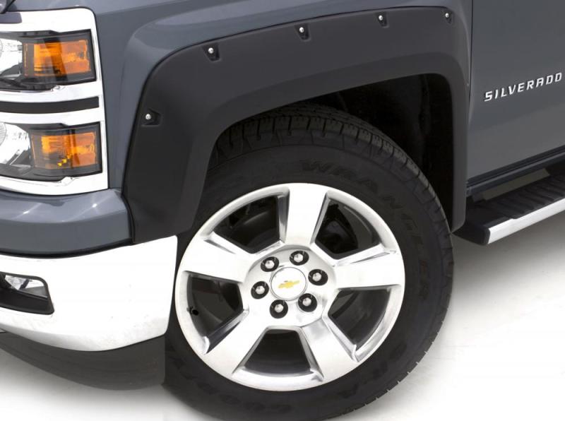 Élargisseurs d'aile lisses Elite Series de style RX-Rivet pour Chevy Silverado 1500 07-13 de Lund - Noir (2 pièces)