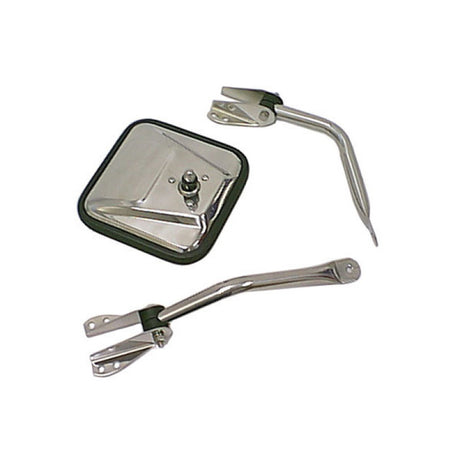 Bras de rétroviseur chromé gauche pour Jeep CJ Rugged Ridge 55-86