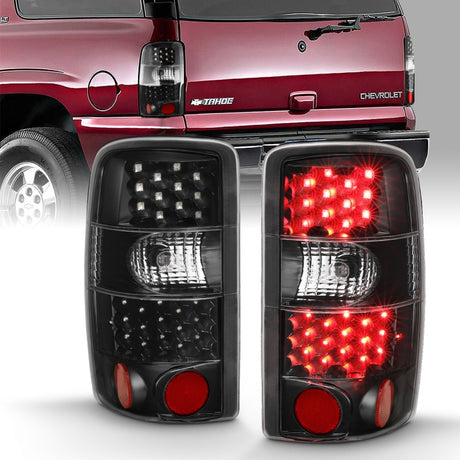 Feux arrière à LED ANZO 2000-2006 Chevrolet Tahoe Noir/Transparent