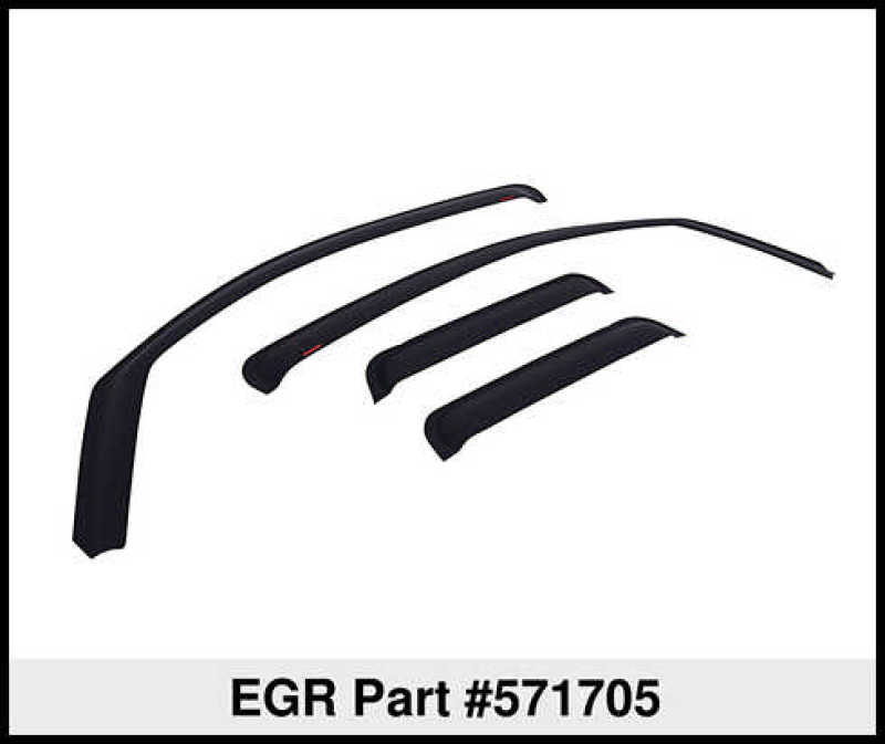 Pare-soleils pour fenêtre EGR 07-12 Chev Silverado 1500/2500/3500 Crw CB - Ensemble de 4 - Mat