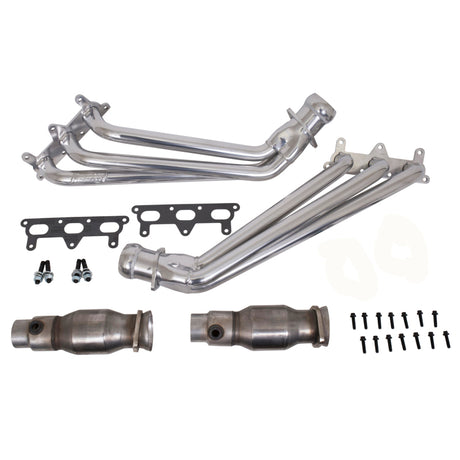 Collecteurs d'échappement à tube long BBK 10-11 Camaro V6 avec convertisseurs - 1-5/8 Silver Ceramic
