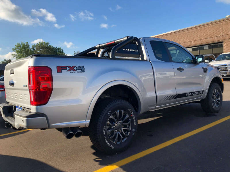 Barre de toit sport EGR 2019+ Ford Ranger avec revêtement en poudre noir série S (sans plaques latérales)