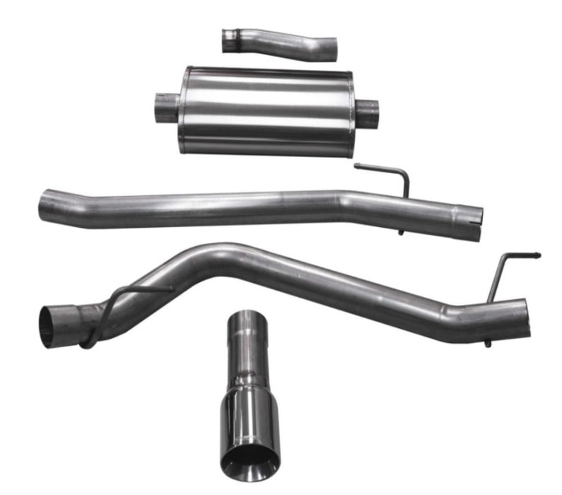 Corsa 2020-2024 Jeep Gladiator JT 3.6L Single Side Exit Cat-Back Exhaust w/ Single 4in PolishedTip