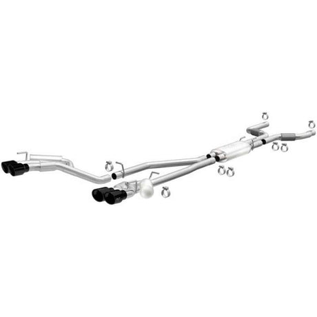 Échappement Cat-Back MagnaFlow 20-21 pour Ford Explorer 3.0L V6 à double sortie Quad Black Chrome Tip Street Series