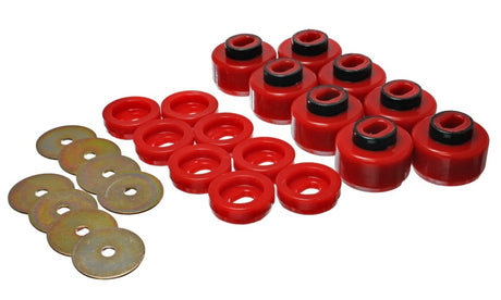 Ensemble de montage de carrosserie rouge (cabine) pour Silverado C1500/K1500/01-06 Silverado C2500/K2500 Energy Suspension 99-06