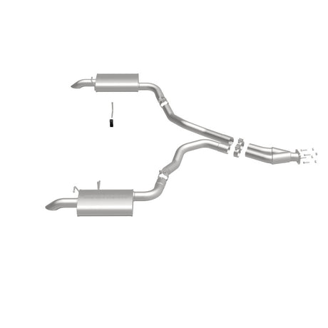 Échappement Cat-Back perforé en acier inoxydable à double sortie arrière pour moteur Chevy Corvette V8 5,7 L MagnaFlow 75-79