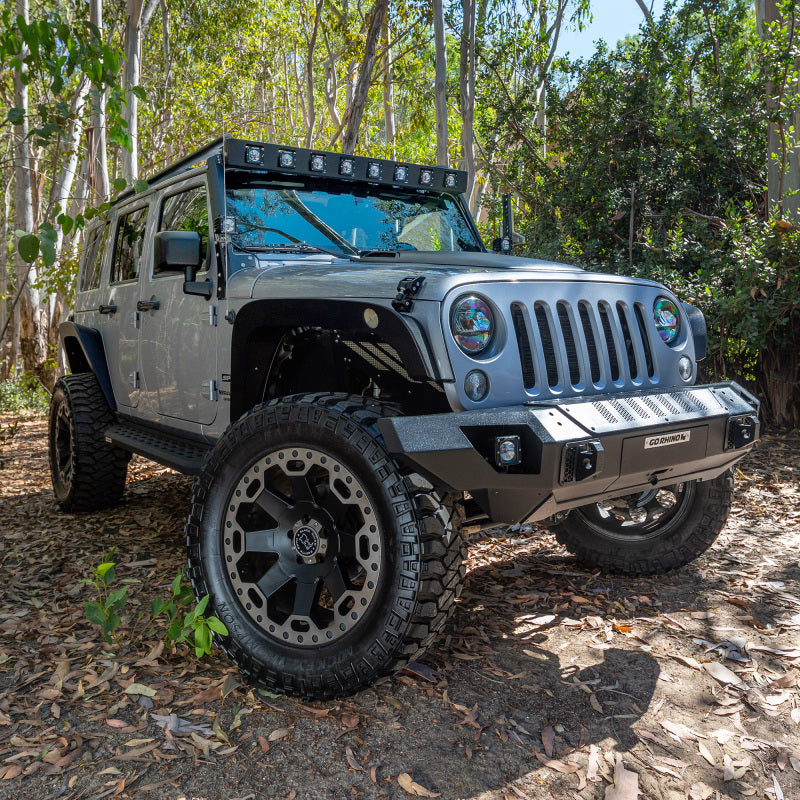 Go Rhino 07-18 Jeep Wrangler JK WLF Windshield Light Mount Frame - Eight Cube Lights