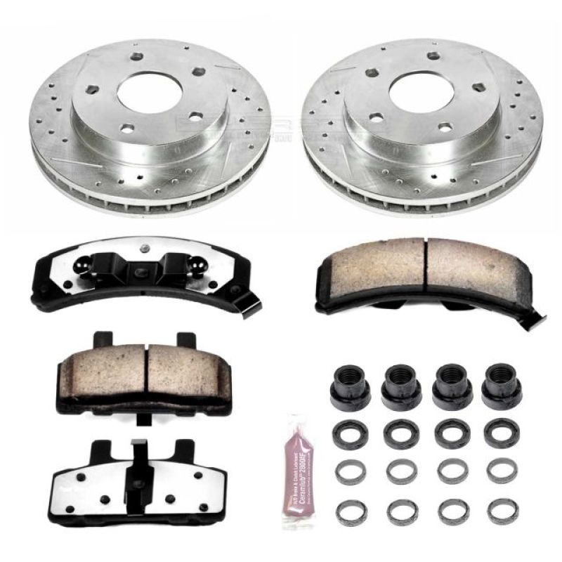 Power Stop 94-99 Dodge Ram 1500 Front Z36 Truck & Tow Brake Kit