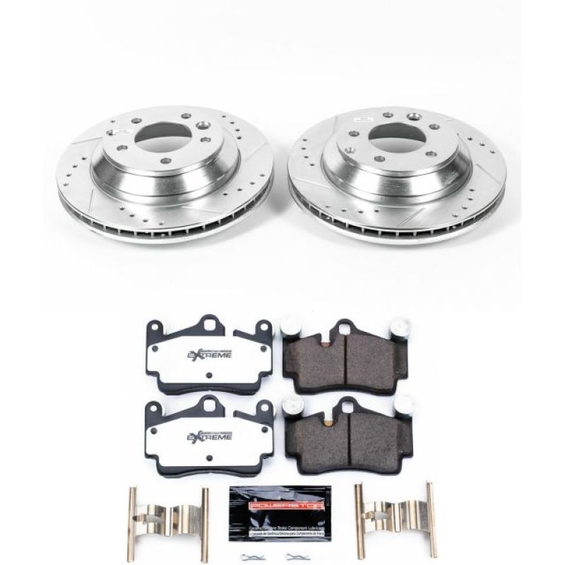 Power Stop 07-15 Audi Q7 Rear Z26 Street Warrior Brake Kit