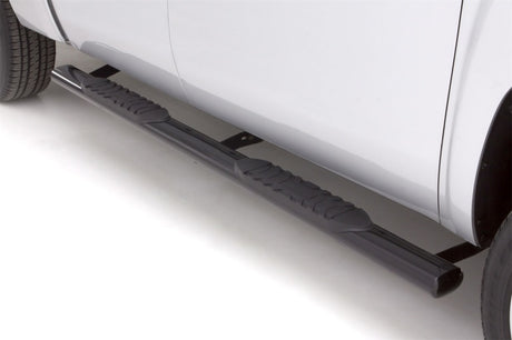 Barres de toit ovales droites en acier de 5 po pour Chevrolet Silverado 1500 Ext. Cab de 99 à 13 de Lund - Noir