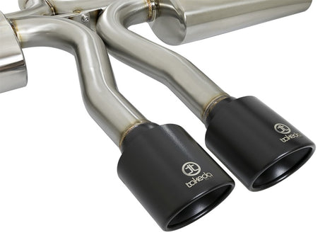 Système d'échappement Cat-Back aFe Takeda 3 pouces 304 SS avec embouts noirs 2017+ Honda Civic Si (4 portes) I4 1,5 L (t)