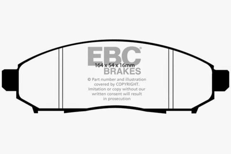 Plaquettes de frein avant EBC 05+ Nissan Frontier 2.5 2WD Ultimax2