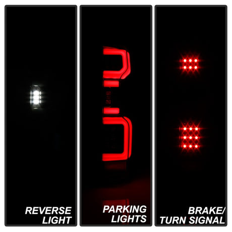 Feu arrière à LED Spyder Chevy Silverado 19-20 (ne convient pas au modèle halogène) - Chrome ALT-YD-CS19LED-C