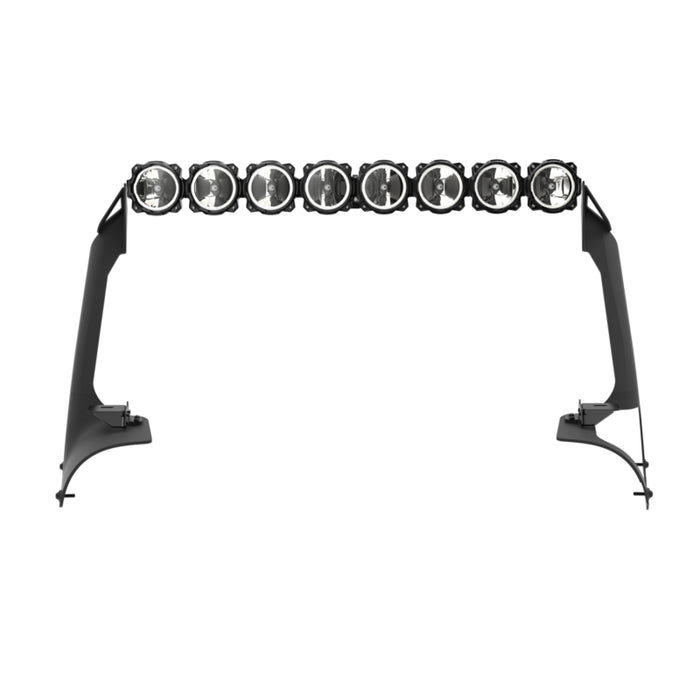 KC HiLiTES 21+ Jeep Wrangler 4xe Gravity LED Pro6 - Kit de barre lumineuse de 50 pouces (barre lumineuse + support suspendu)