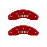 MGP 4 Caliper Covers Engraved Front & Rear Bowtie Red Finish Silver Char 2014 Chevrolet Express 2500