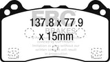 Plaquettes de frein avant EBC 15-16 Ford Focus RS Yellowstuff