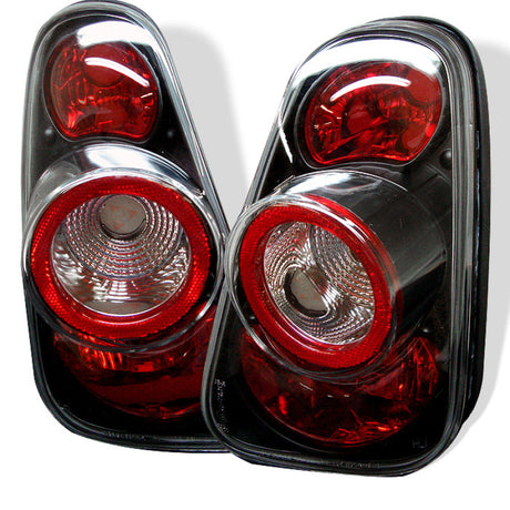 Feux arrière de style européen pour Mini Cooper 02-06/Cooper Cabriolets 05-08 Spyder Noir ALT-YD-MC02-BK